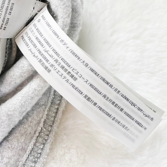 NEW Gilly Hicks Hollister Terry Fleece One Shoulder Bralette in Grey - Picture 6 of 6